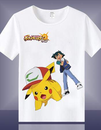 神奇衣服口袋妖怪宠物小精灵皮卡丘动漫周边t恤亲子装 16 童装16码