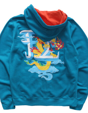 s5 edg lgd ig 龙之队卫衣潮男连帽限量500队服 蓝色龙之队 l