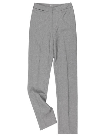 浅灰色高腰直筒职业上班工作修身休闲正装工装西装裤子女长裤 浅灰色