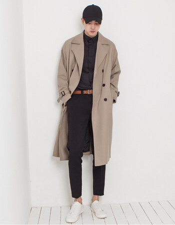 秋冬新品2018中长款春秋季新款男士风衣韩版帅气宽松青年休闲潮流外套