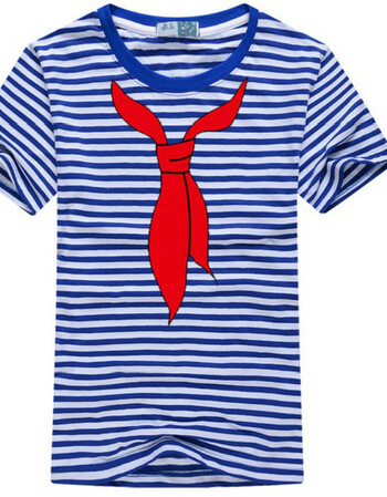 红领巾海魂衫同学聚会班服短袖圆领t恤海军水手服打底文化广告衫