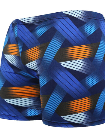 大码泳裤平角男宽松速干四角宽松泳裤加肥加大码沙滩游泳短裤 yk4804