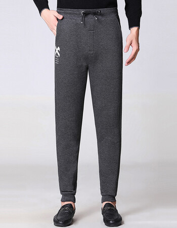 2018秋冬季新款品牌高端男装羊绒裤保暖中青年男士羊毛打底中腰弹力