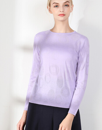 旗舰店女装2018秋冬新款圆领羊绒衫女羊毛衫针织衫修身