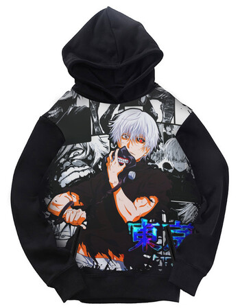 东京食尸鬼卫衣男连帽金木研衣服东京喰种套头外套秋季学生青少年 02
