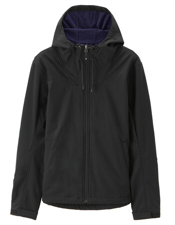 佐丹奴夹克 男士防风外套 复合摇粒绒连帽运动防水男夹克 09 黑色 175