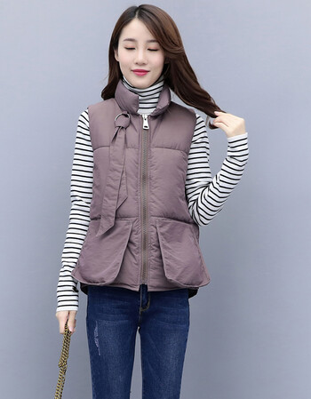 棉衣马甲女2018冬装新款韩版百搭面包服背心马夹宽松bf棉服棉袄外套潮