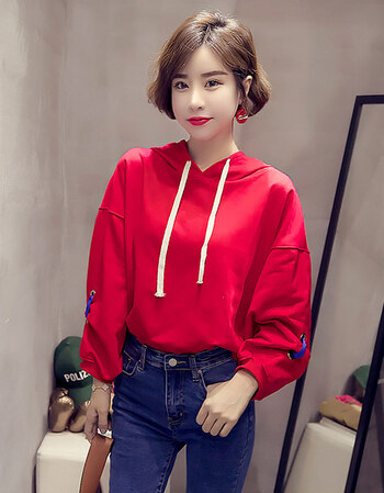 珂梵图卫衣女秋冬装2018新款韩版潮学生宽松ulzzang泡泡