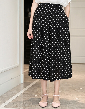 衣韵阁时尚女装2016夏季新款裤裙韩版百搭显瘦宽松薄款雪纺半身裙阔腿