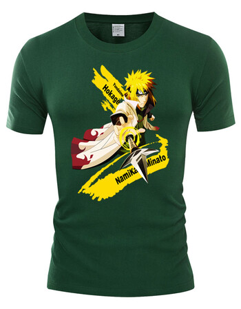 fireflong动漫游戏周边礼物t恤 火影忍者圆领短袖衣服 休闲宽松上装