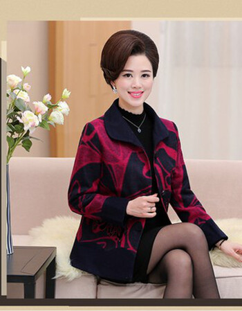 【京东直 营】歌莉 娅商场同款官网奶奶装秋冬羊绒大衣中老年人女装