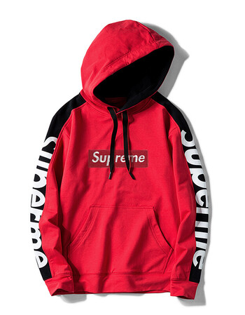 supreme卫衣男官网冬装加绒套装新款休闲连帽加厚保暖superme官方冬季