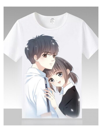 动漫衣服怦然心动狄淇儿江应伶短袖t恤 夏季周边二次元漫画男女情侣
