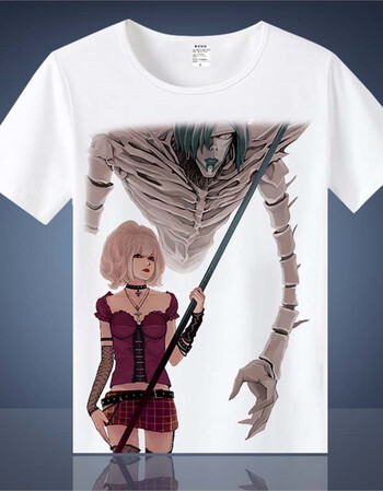 刻沫 死亡笔记动漫t恤 夜神月 琉克 二次元 学生 男女夏季短袖t恤上衣