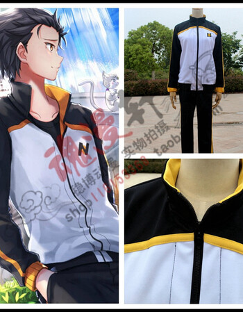 【】re:从零开始的异世界生活 菜月昴 运动衣cosplay服装 单买t恤 l