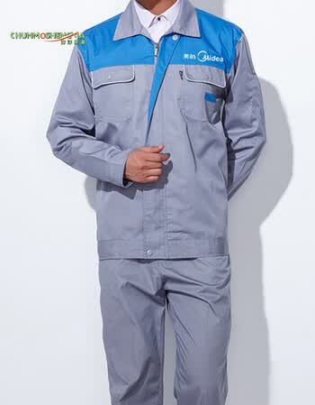淳沫笙夏 美的工作服春秋长袖套装厚专卖店维修售后安装工服装 美的