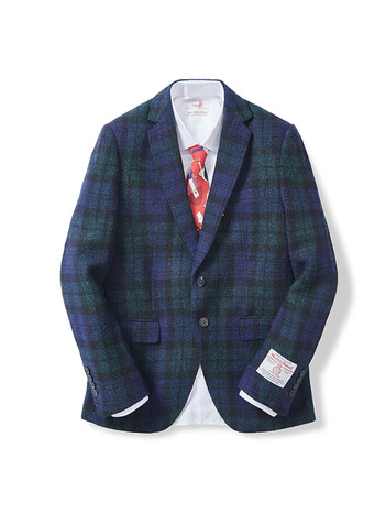 哈里斯满天星单排扣平驳领羊毛标准便装西服 trt006 xl-52