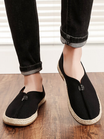 京秀春春秋新款老北京布鞋男中国风男士元口轻便单鞋复古休闲鞋低帮