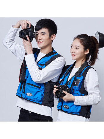 费牧森摄影马甲工作服印logo专业影楼摄像师服装导演记者服传媒剧组