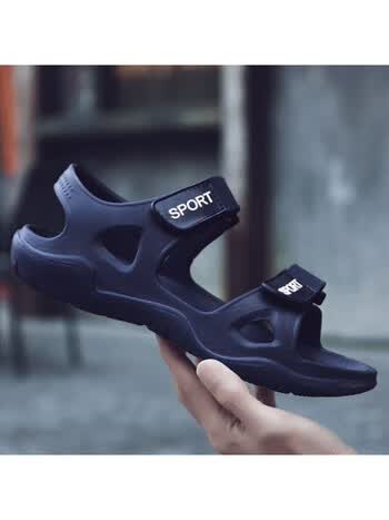 2022新款夏天防滑凉鞋潮流韩版男士泡沫男凉鞋时尚开车沙滩休闲鞋