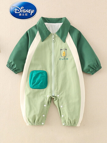 迪士尼(disney)品牌童装婴儿衣服春秋款可爱宝宝长袖哈衣新生儿春装