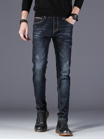 优衣库官方旗舰店秋款牛仔裤男士新款潮牌款式直筒弹力运动时尚户外休