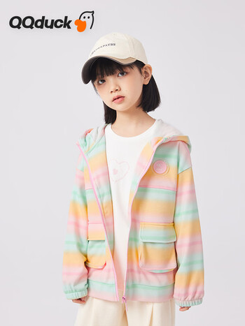 【可可鸭kky2203053】可可鸭(qq duck)童装儿童外套连帽上衣中大童