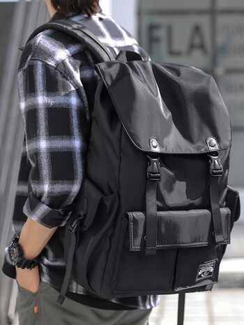 cerclekries国潮ck书包男大学生高中学生双肩包潮流休闲大容量旅行包