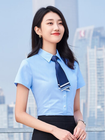 dgpz衬衫女职业装显瘦衬衣工装工作服免烫抗皱商务休闲正装上衣cd329