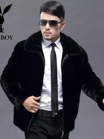 保暖皮草貂皮上衣中长款大衣男装 翻领 m 100--120斤【图片 价格 品牌