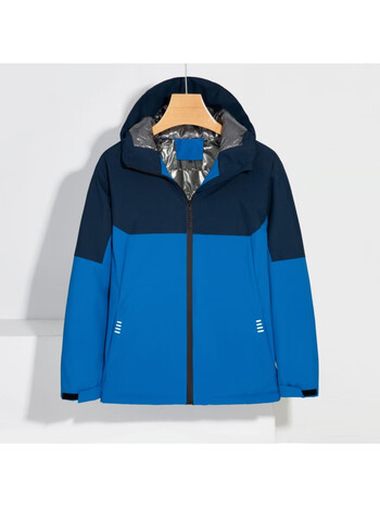 单层冲锋衣夹克工装滑雪服夹棉透气防风防水登山服防风衣外套宝蓝色xs