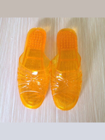 茉馥士居家大妈鞋子水晶拖鞋透明水晶妈妈凉拖鞋中老奶奶拖鞋金色7号