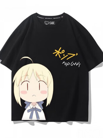 妙优可fate周边衣服呆毛saber印象吾王fgo阿尔托莉雅休闲夏装男短袖