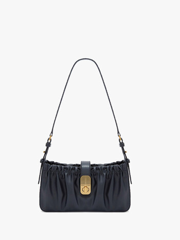 ck小女神新加坡限定小女包22新ck220270786女士褶皱单肩腋下包包情人