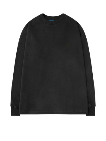 nasalike重磅纯棉长袖t恤男春秋季潮流宽松打底衫纯色高街简约上衣服