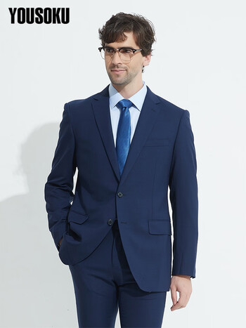 西服套装男上衣 修身结婚正装四季可穿 大杨创世yousoku 藏蓝色yo