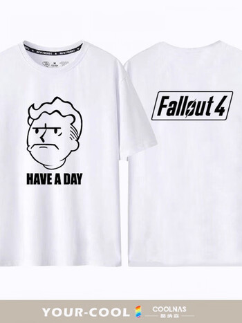 魂域ps4游戏fallout周边辐射4哔哔小子短袖t恤男休闲宽松半袖夏季21 白色4 M 图片价格品牌报价 京东