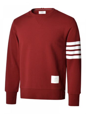 thombnail四条杠转运红色新年衣服本命年汤姆潮牌四道杠卫衣大码男女