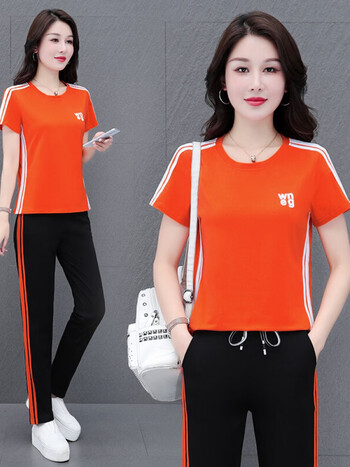 优衣库女夏季长裤新款套装运动服夏季洋气时尚休闲装两件套官方旗舰
