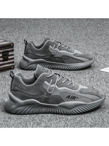 透气椰子鞋男韩版潮流彩色果冻底飞织休闲鞋男士运动潮鞋rfg500灰色39