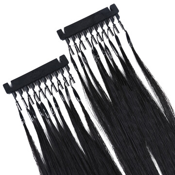 6D接发真发发束隐形无痕接发排扣接发器钩针