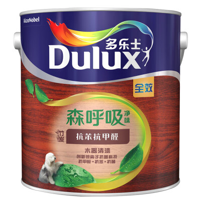 多樂士（dulux）森呼吸凈味竹炭抗苯抗甲醛全效木器（清漆面漆）A7105半啞2.5kg（定制品）