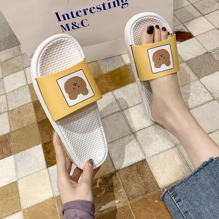 【脚感舒适】可爱卡通厚软底女生凉拖鞋