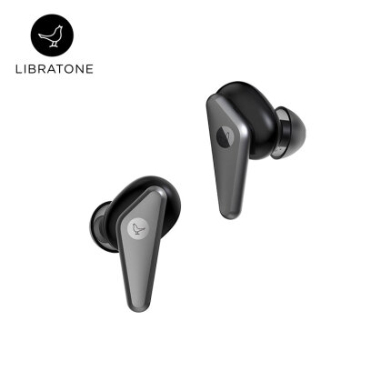 Libratone（小鸟音响 ）TRACK Air+ 降噪真无线蓝牙耳机双耳入耳式防水运动耳机耳麦 黑色