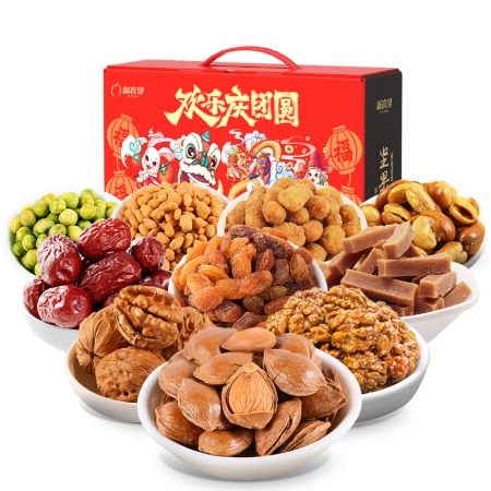 新农哥坚果大礼包送礼礼盒休闲零食整箱送礼坚果礼盒零食大礼包 ...