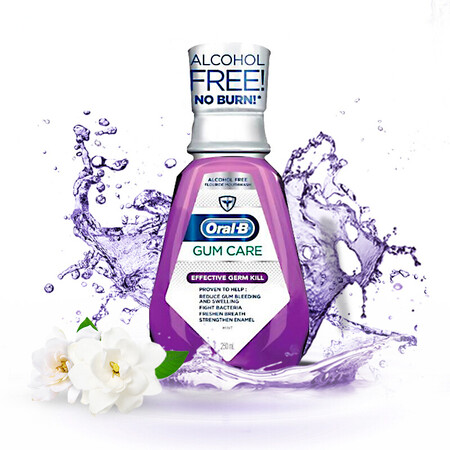 欧乐b(oralb)牙龈专护漱口水250毫升(美国进口)(新老包装,随机发货)