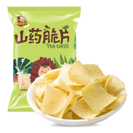 刺猬阿甘 山药脆片学校办公室休闲零食膨化小吃香葱味31g