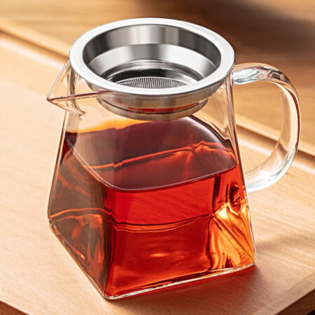 爱舒贝（AISHUBEI）玻璃公道杯带过滤网茶漏套装茶具配件...