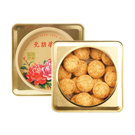 元朗荣华 曲奇饼干600g礼盒 港式糕点点心下午茶休闲零食节...