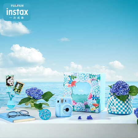 INSTAX富士立拍立得 一次成像相机 mini12精美礼盒...